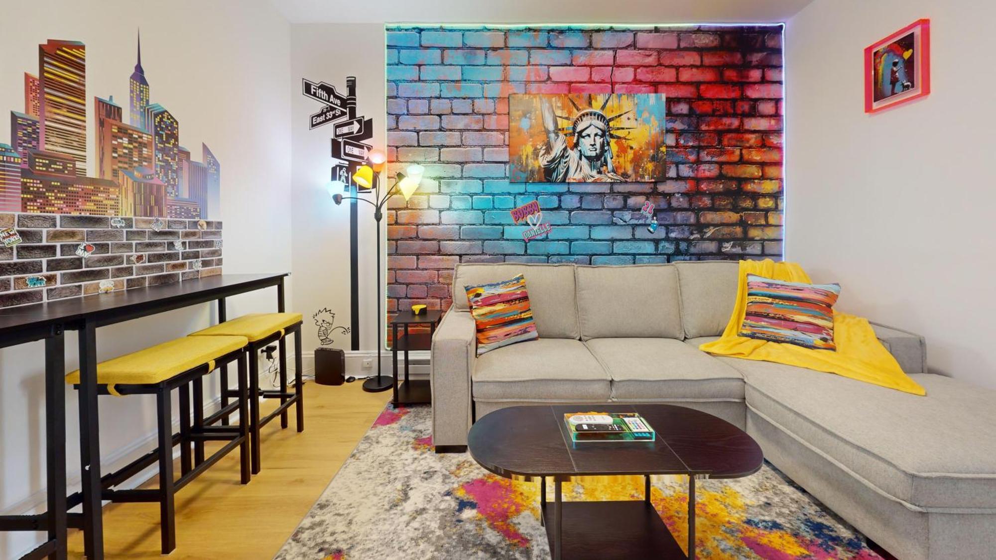 Funky & Colorful Urban Getaway, 20 Minutes To Nyc Apartman Hoboken Kültér fotó