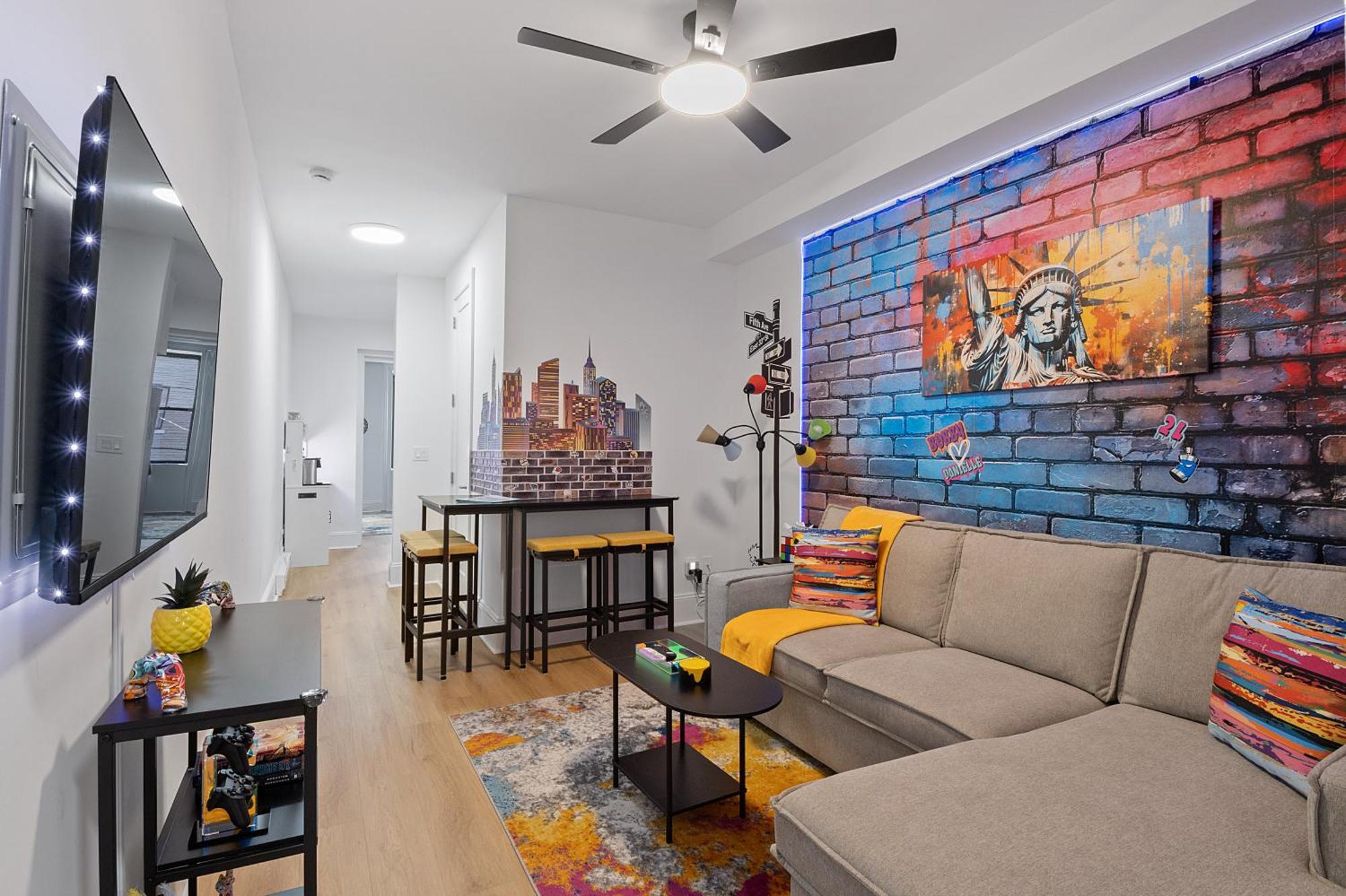 Funky & Colorful Urban Getaway, 20 Minutes To Nyc Apartman Hoboken Kültér fotó